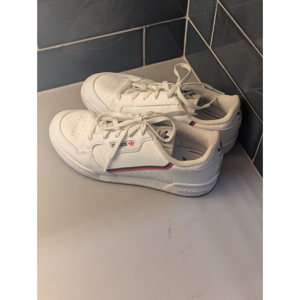 Size 2.5 - adidas Continental 80 Low White EUC